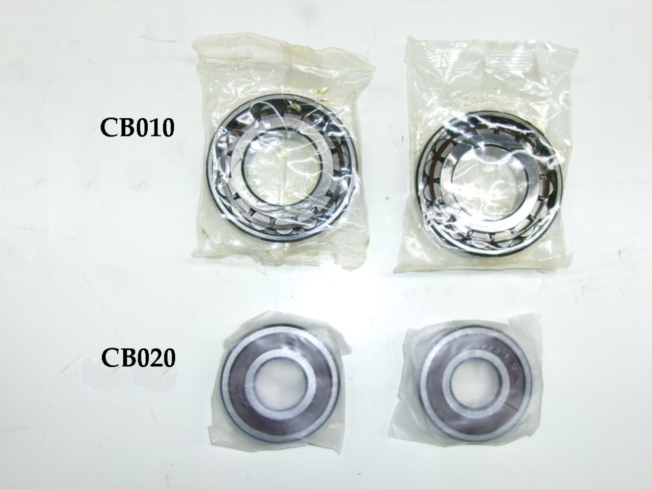 2x CB010 / CB020 inner and outer bearing front wheel hub