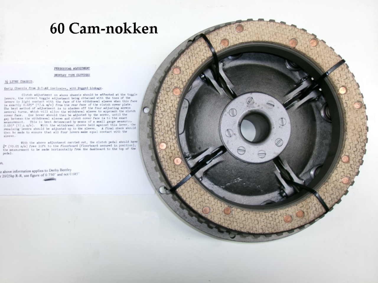 1x 60 Cam-nokken / S.X part, reconditioned pressure plate, trade-in basis, with 60 cams