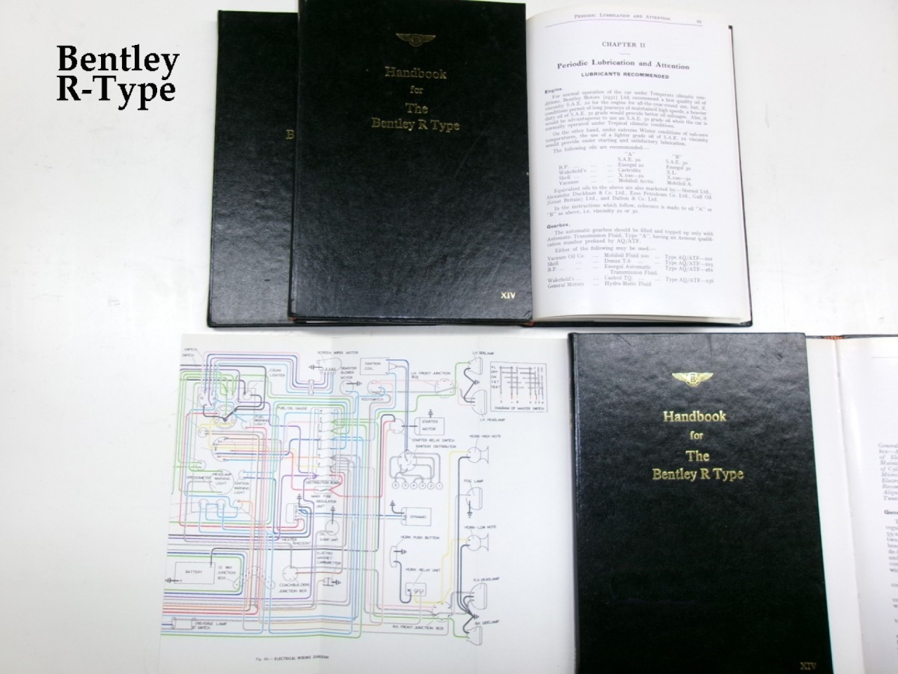 5x Bentley R-Type, Handbook for Bentley R-Type, reprint 1978 XIV