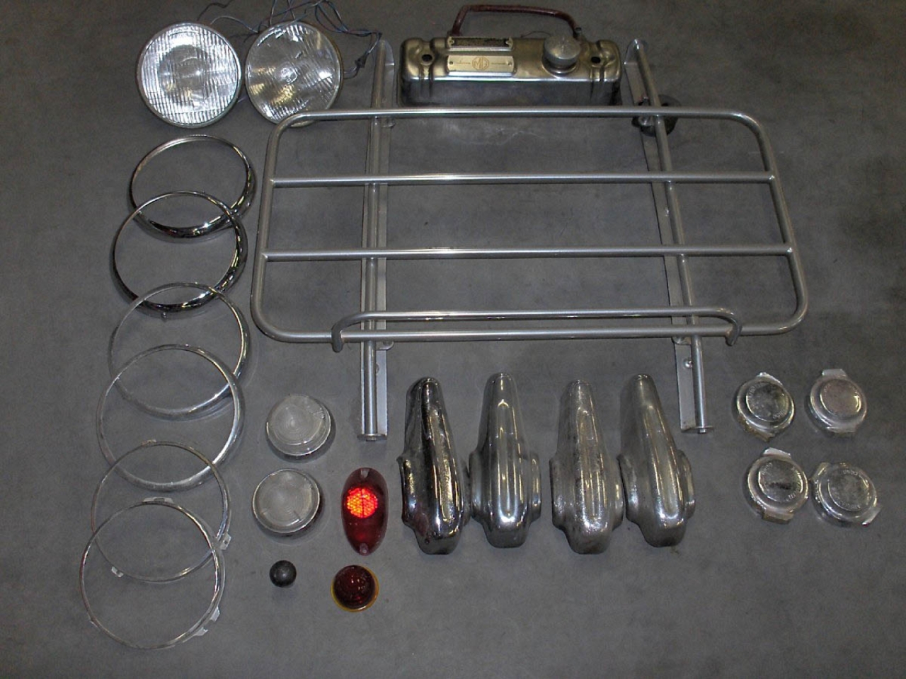 Parts for various brands, such as MG MGA