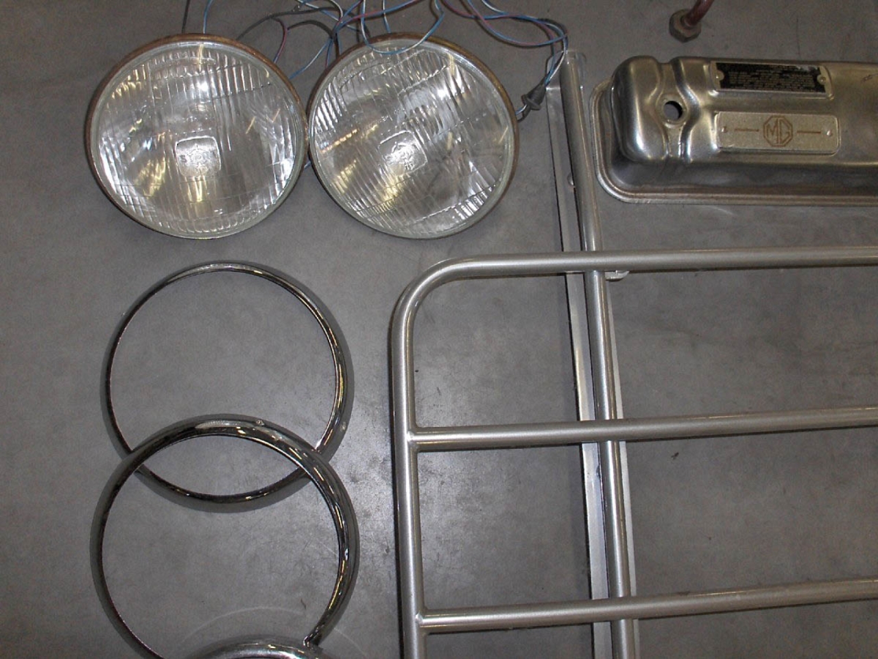 Parts for various brands, such as MG MGA