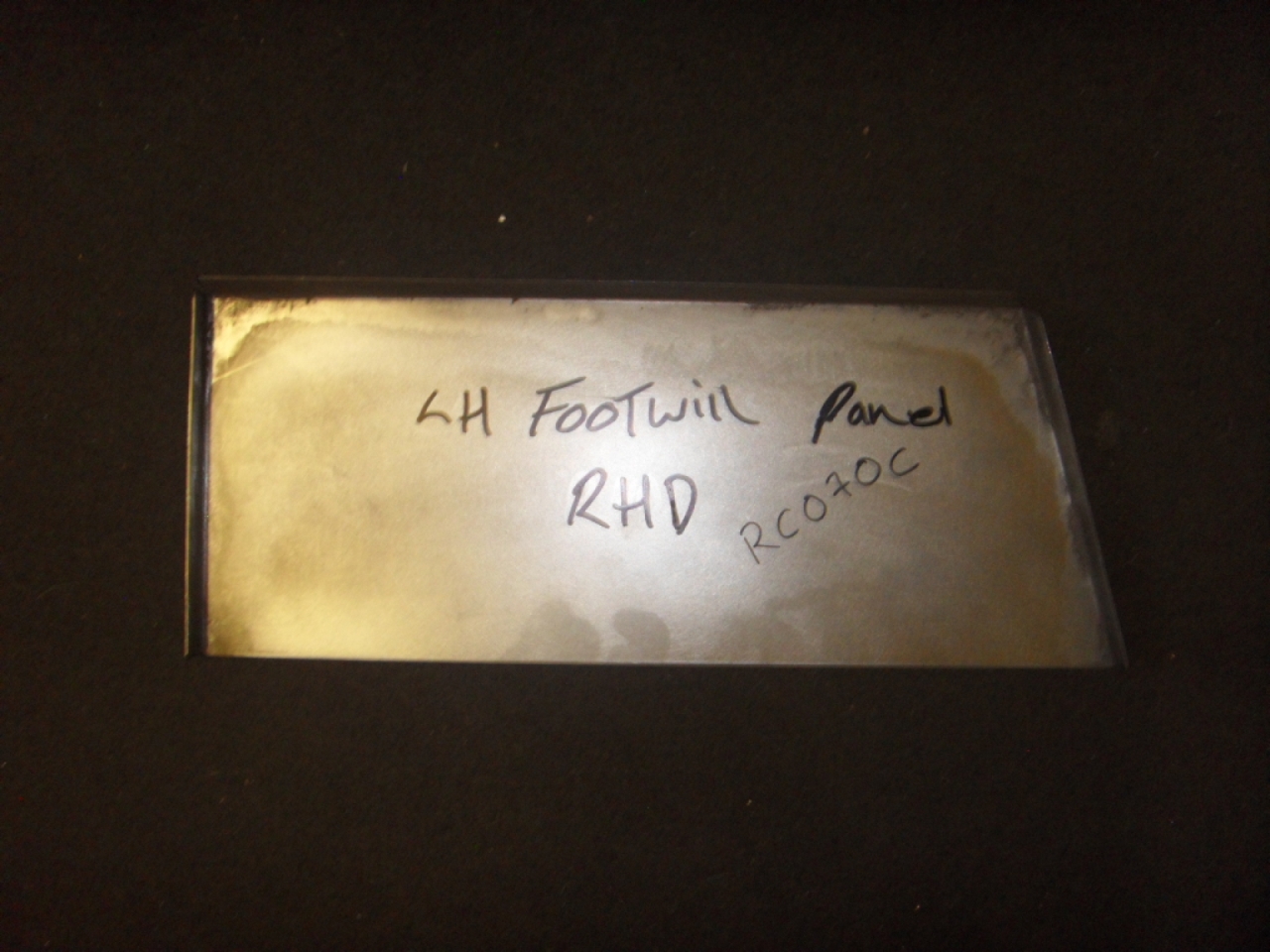 Aston Martin Floor Closing Panel for DB5/6 *RHD Vehicles Only* (LH) [Part No. RC070C]