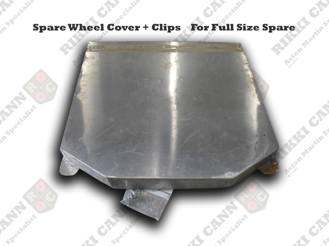 Aston Martin Spare Wheel Cover + Clips -- For Full Size Spare