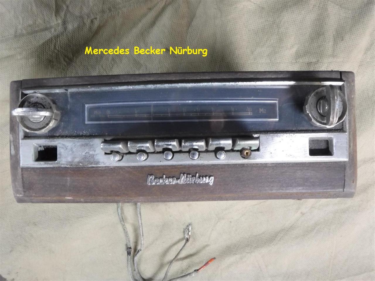 1960 Mercedes parts radio Becker Mercedes