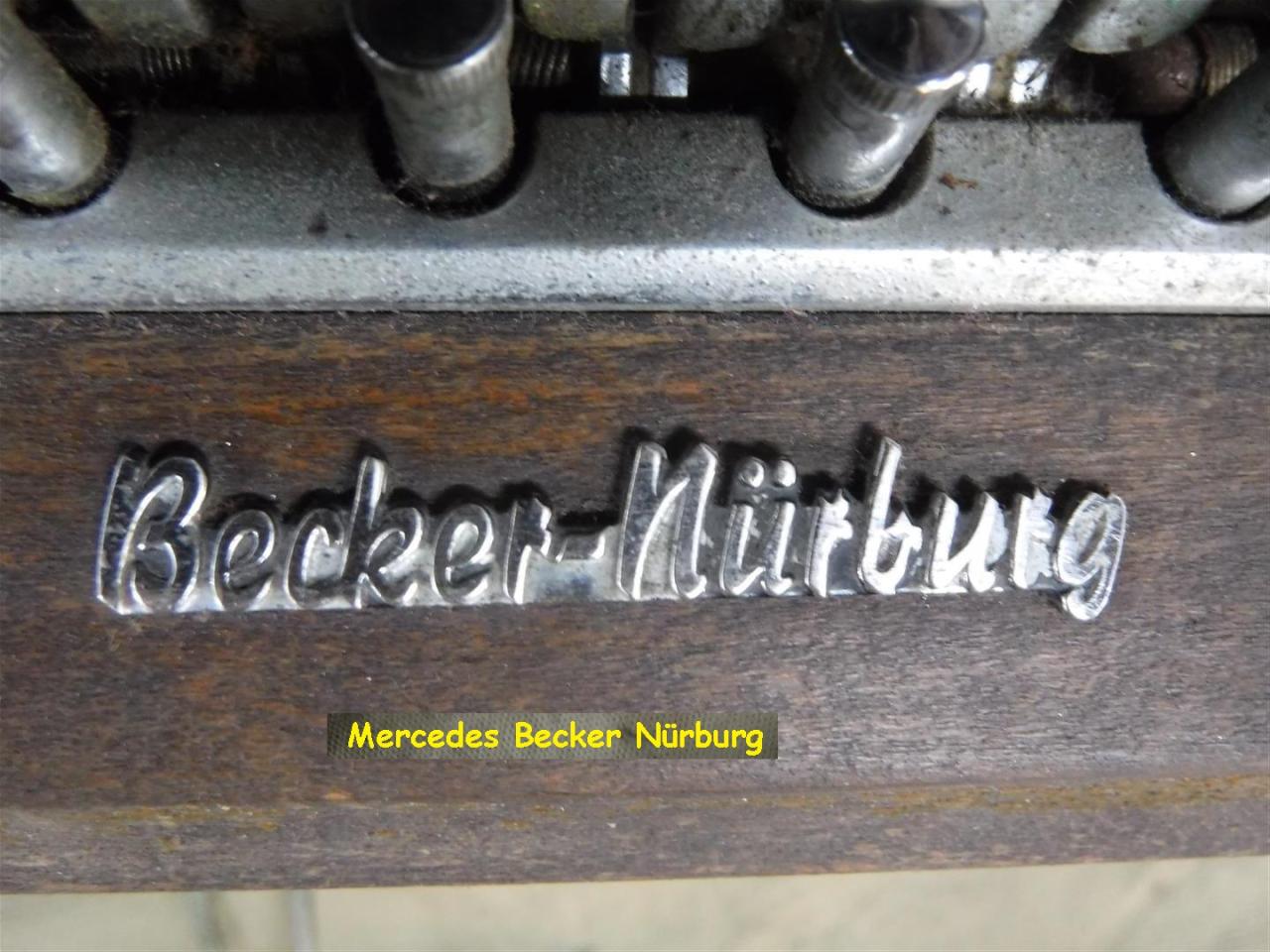 1960 Mercedes parts radio Becker Mercedes