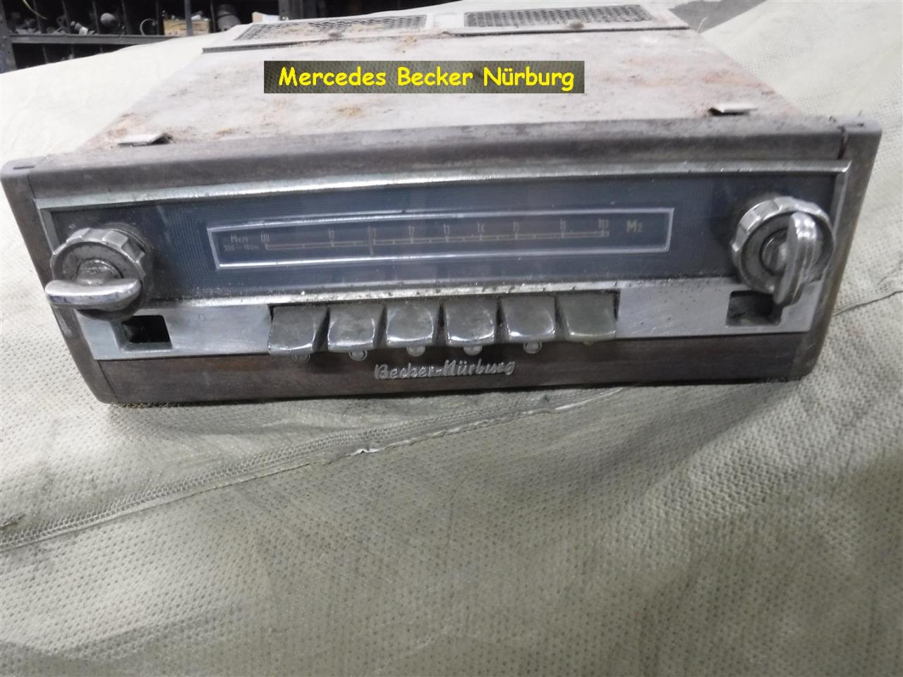 1960 Mercedes parts radio Becker Mercedes
