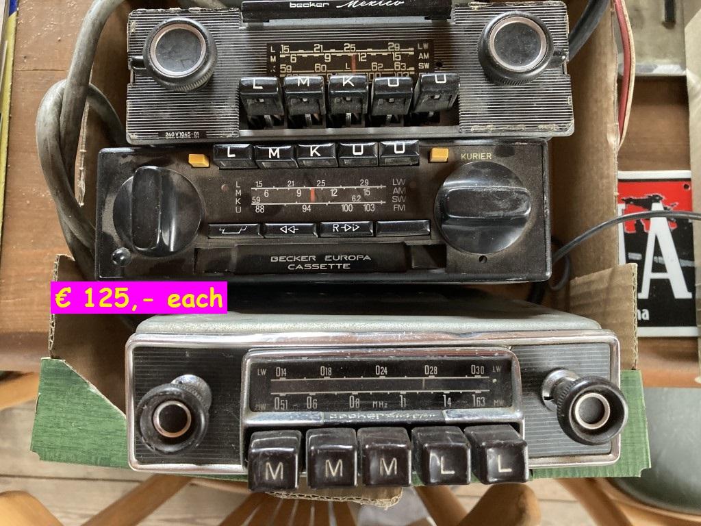 1960 Mercedes parts radio Becker Mercedes