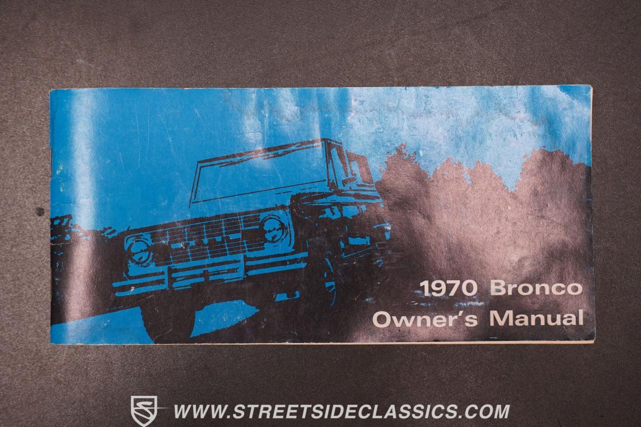 1970 Ford Bronco 4X4