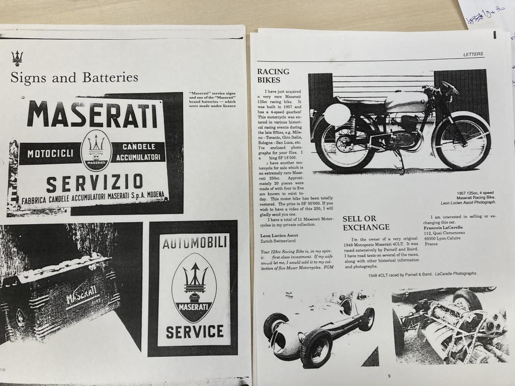 1960 Bike Brochures Brochures / Folders / Photos / Drawings