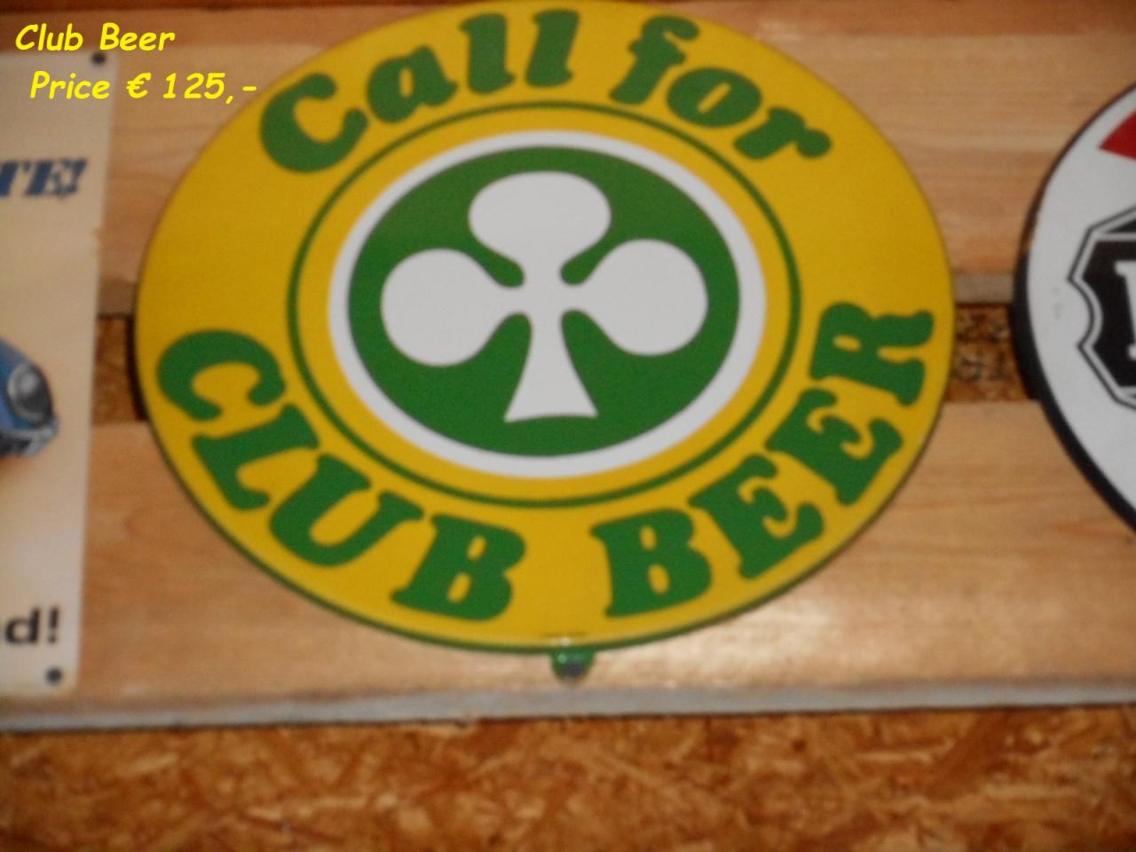 1900 Emaille signs Drinks and smokes