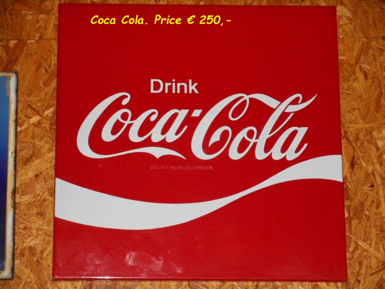 1900 Emaille signs Drinks and smokes