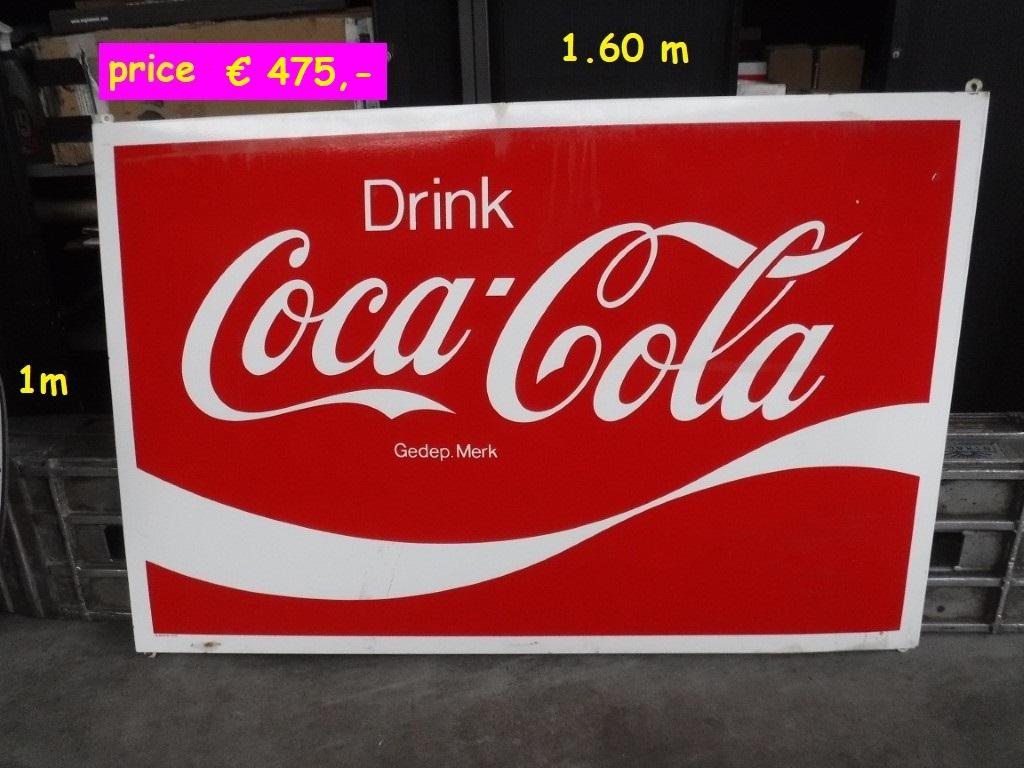 1900 Emaille signs Drinks and smokes