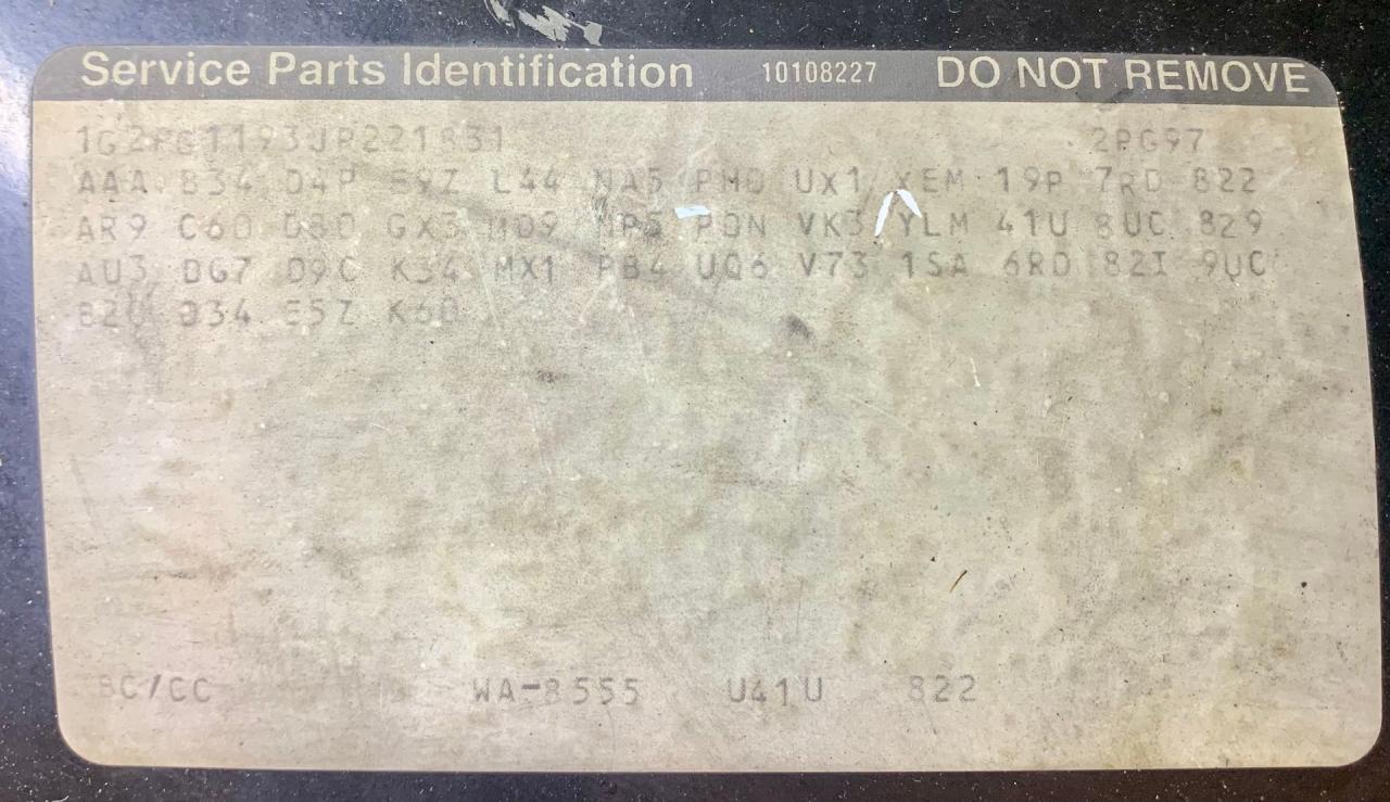 1988 Pontiac Fiero GT