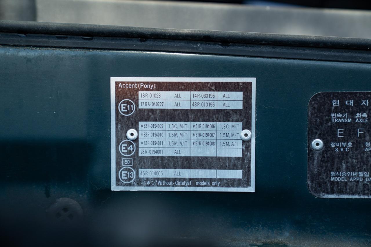 1997 Hyundai ACCENT COUPE