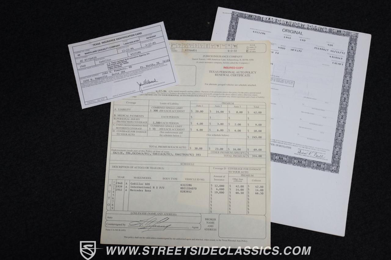 1940 Cadillac Series 60 Fleetwood