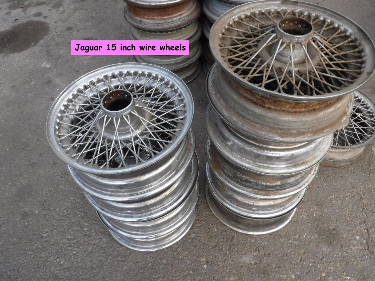 1960 Jaguar wire wheels E, S and MK2