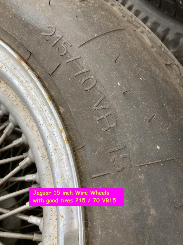1960 Jaguar wire wheels E, S and MK2