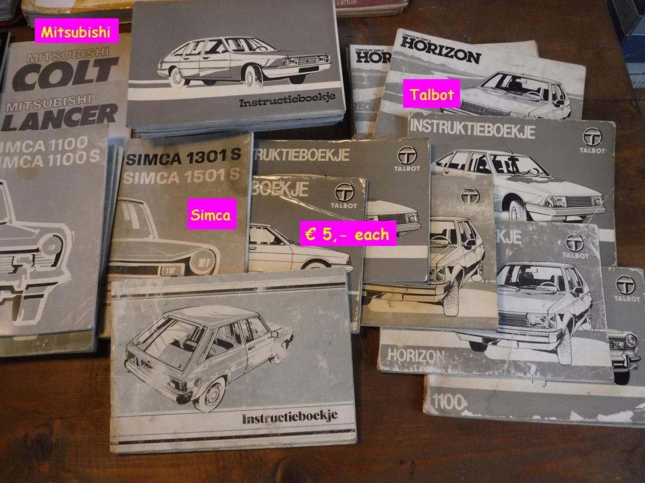 1950 Car -instr books instr books
