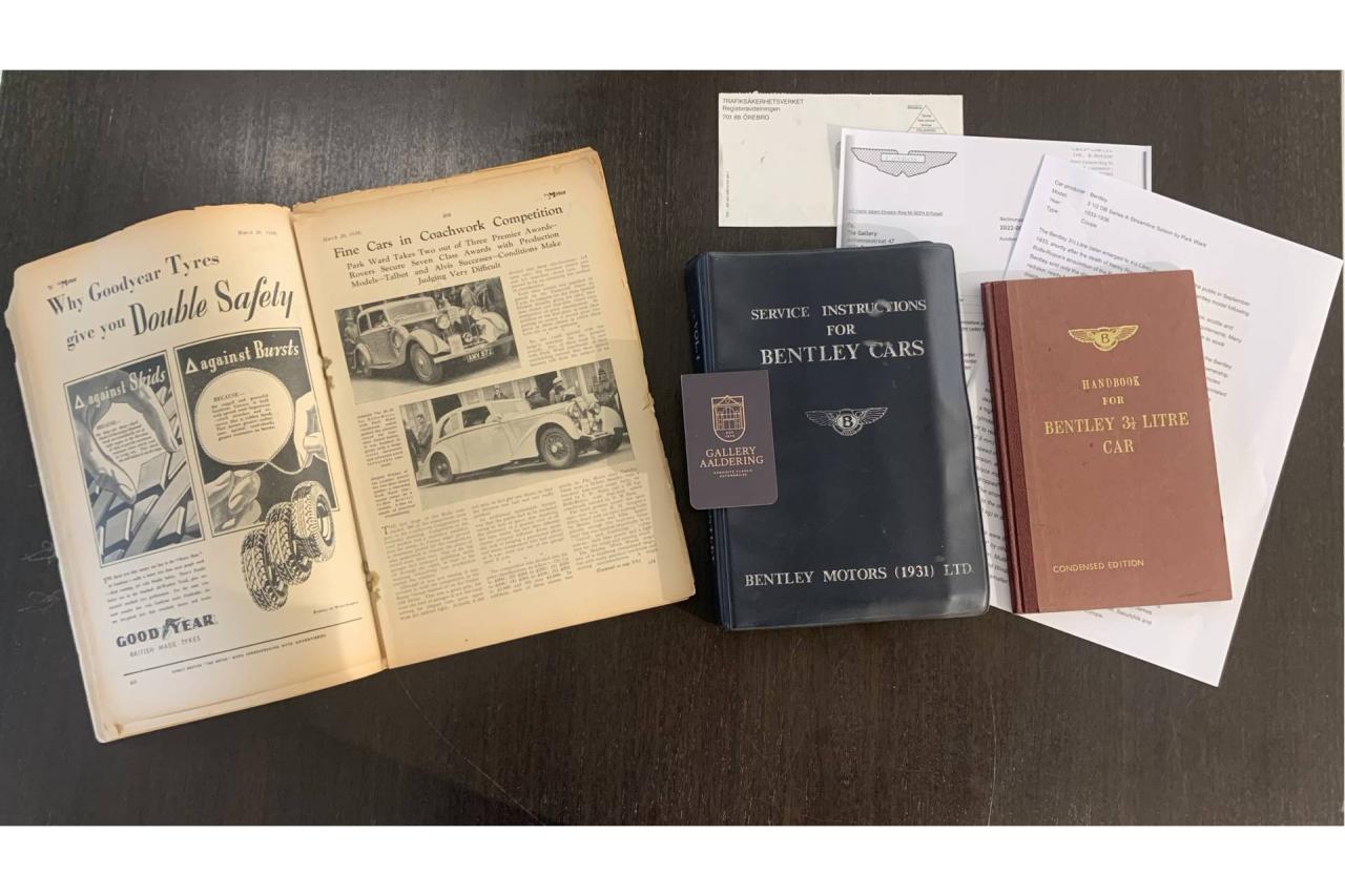 1933 Bentley 3&frac12; litre &ldquo;Streamline&rdquo; by Park Ward &amp; Co