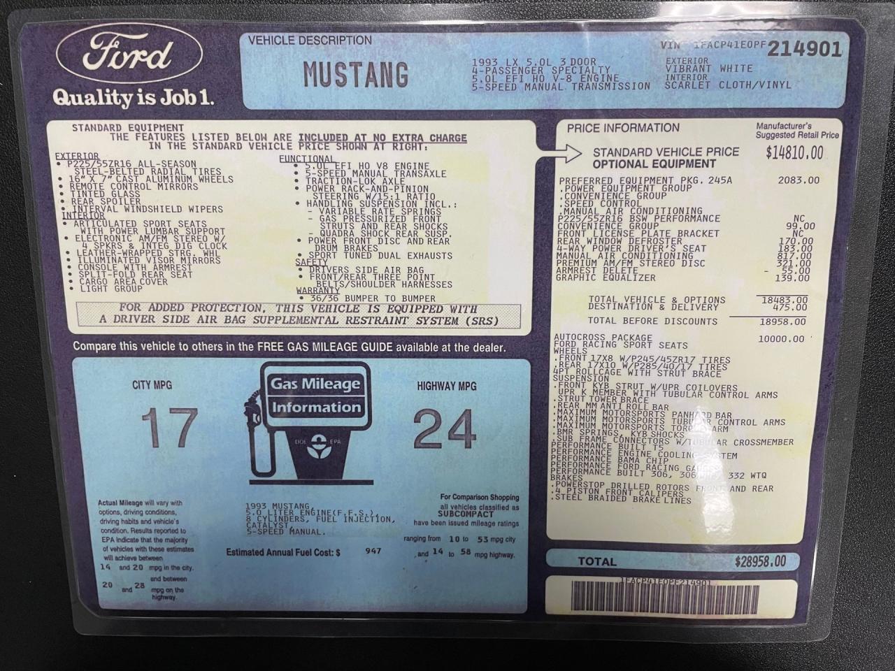 1993 Ford Mustang LS Swap Restomod