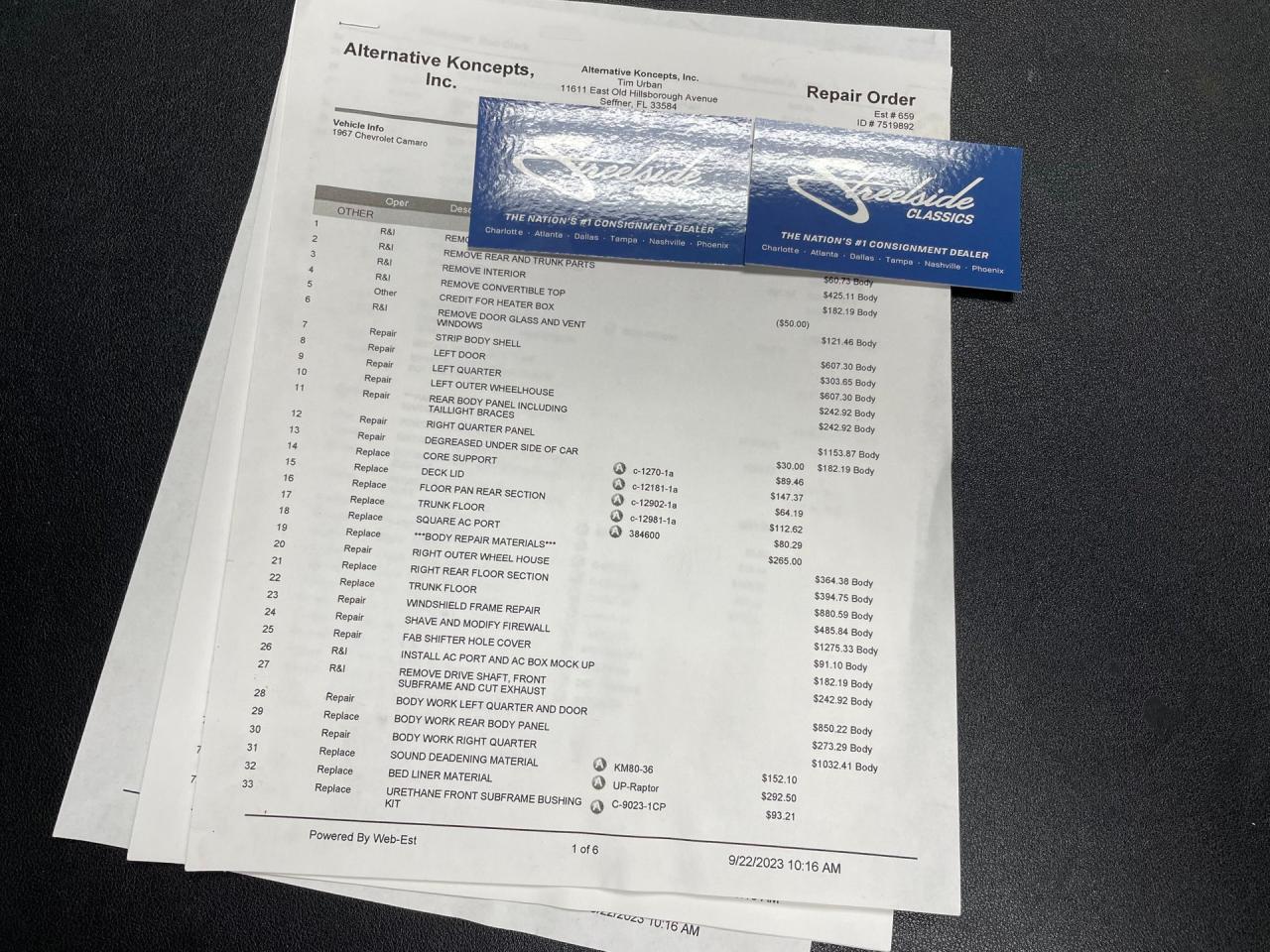 1967 Chevrolet Camaro Convertible