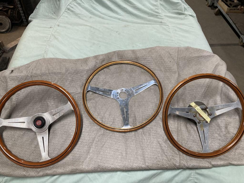 1950 several parts steering wheels