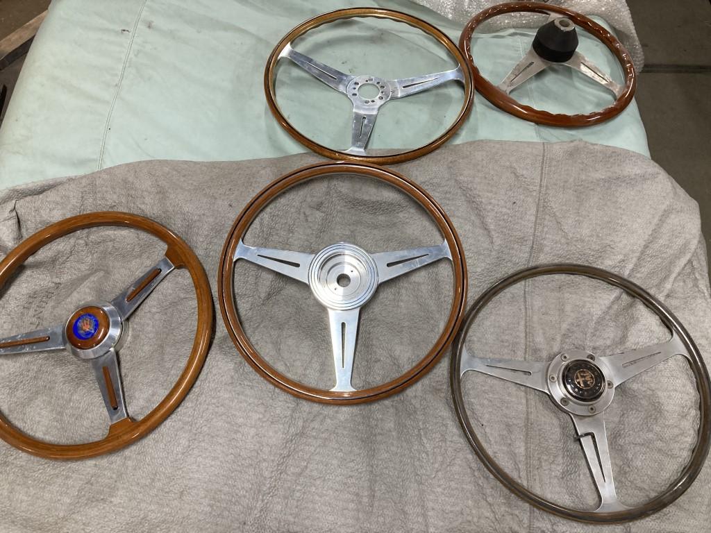 1950 several parts steering wheels
