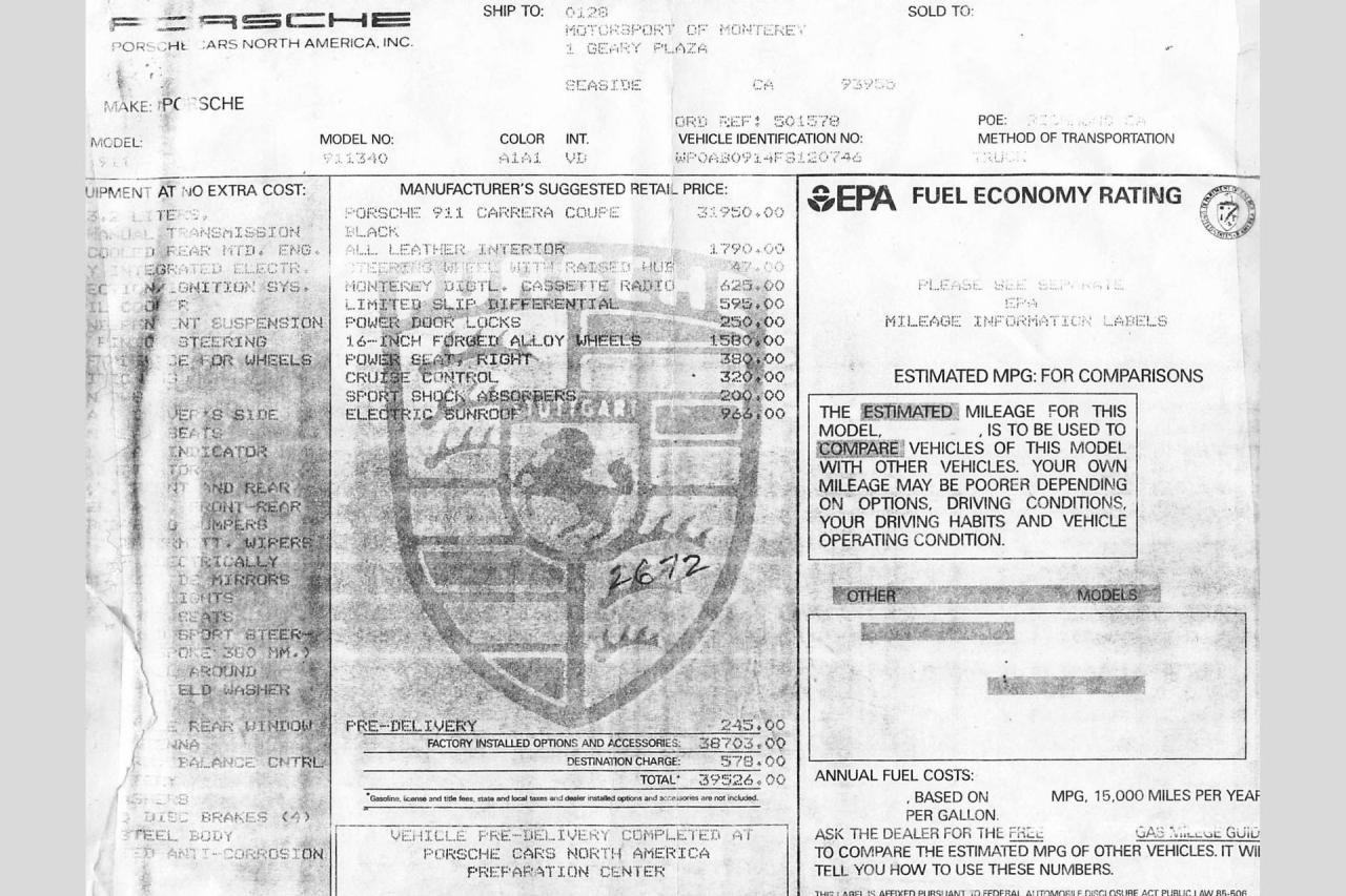 1985 Porsche 911 Carrera  1985 Porsche 911 Carrera