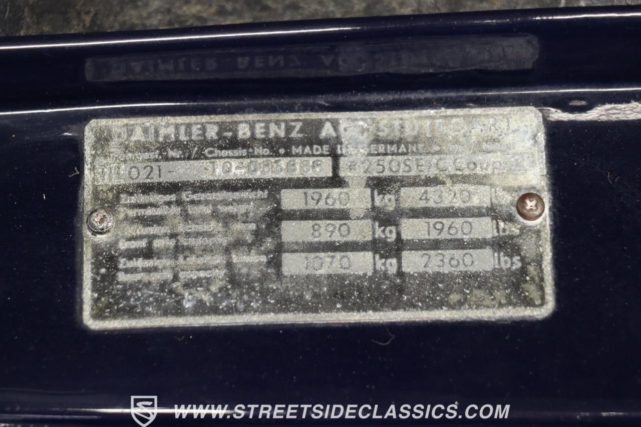 1966 Mercedes - Benz 250SE Coupe