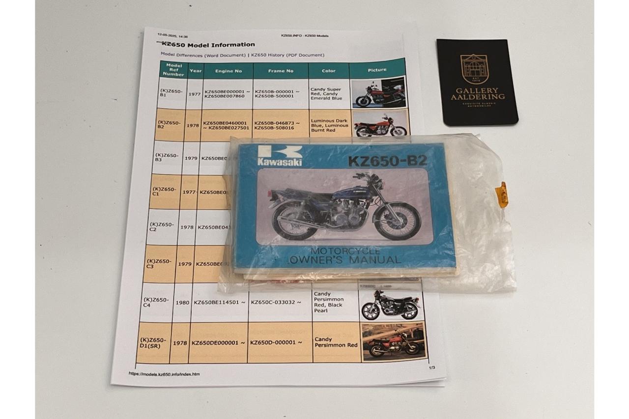 1978 Kawasaki KZ650 &ldquo;190 kilometers from new&rdquo;