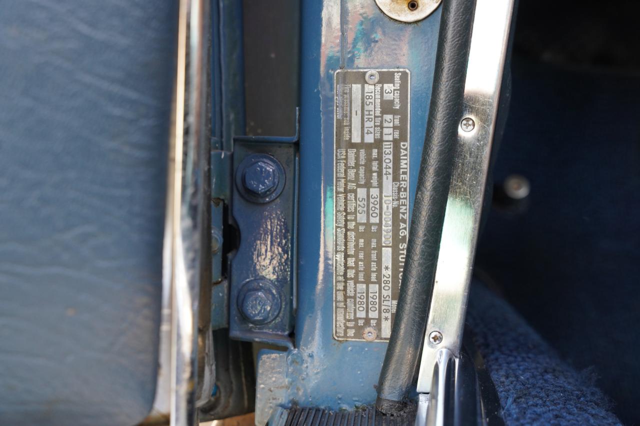 1968 Mercedes - Benz Mercedes Benz 280 SL Pagode &ldquo;with manual gearbox&rdquo;