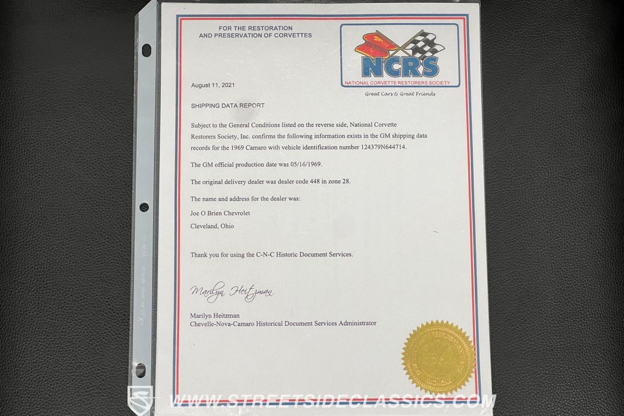1969 Chevrolet Camaro Z28