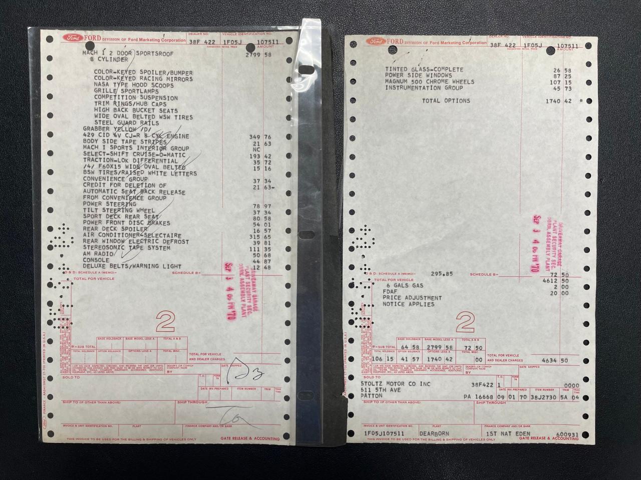 1971 Ford Mustang Mach One Fastback 429