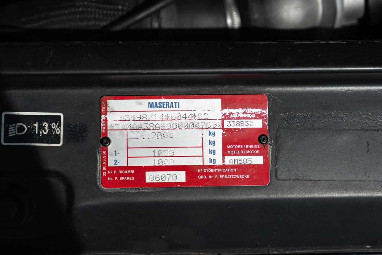 2001 Maserati 3200 GT ASSETTO CORSA ITALIA