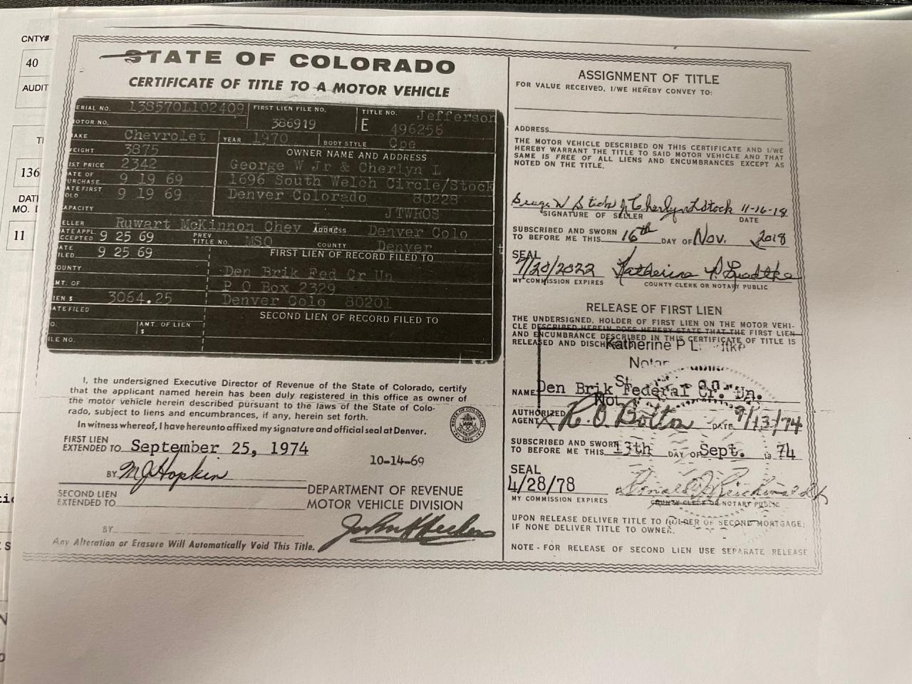 1970 Chevrolet Monte Carlo