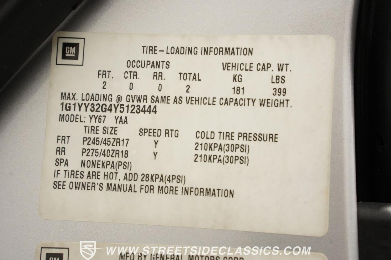 2000 Chevrolet Corvette Convertible