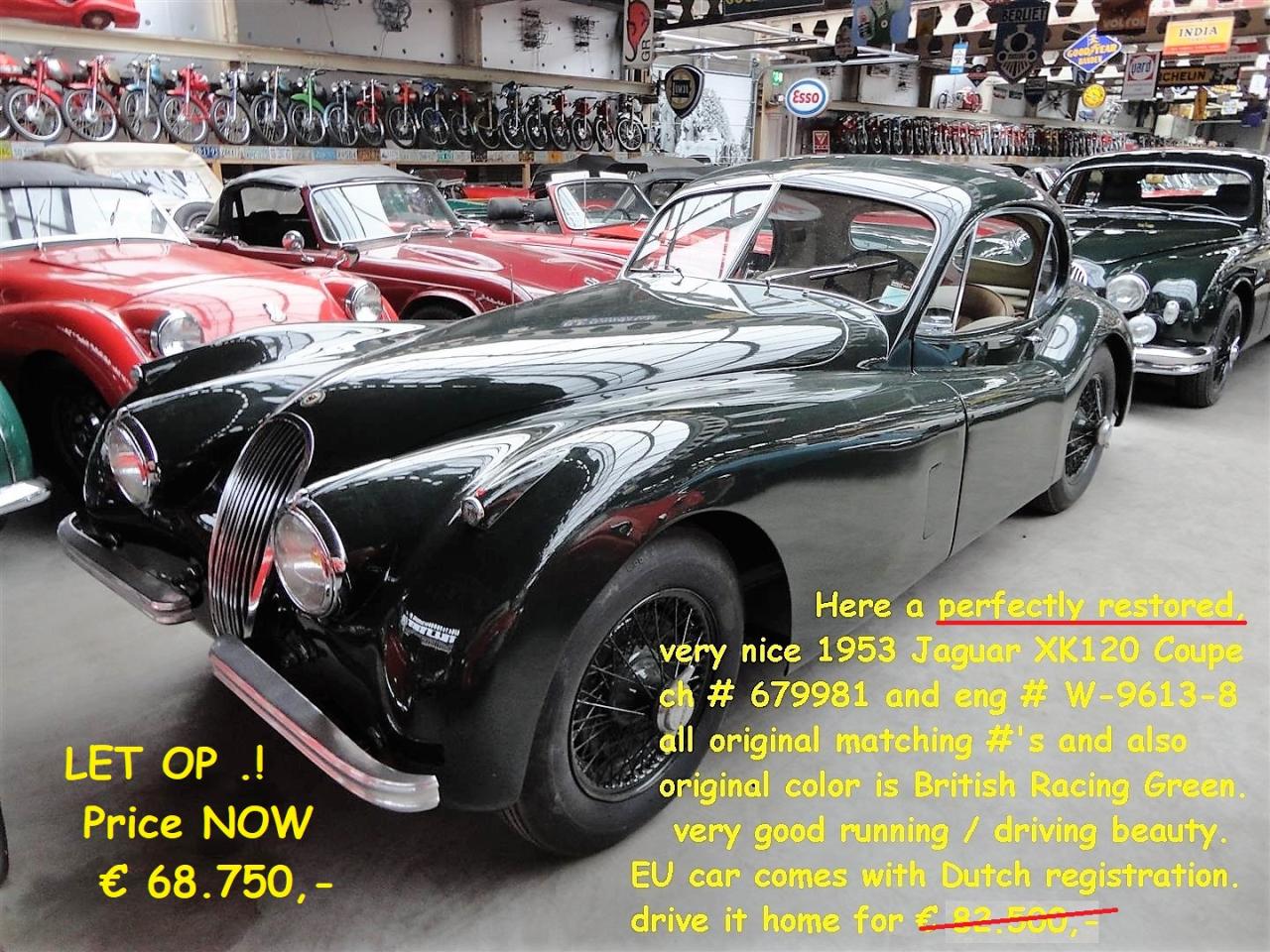 1953 Jaguar XK 120 coup&eacute;