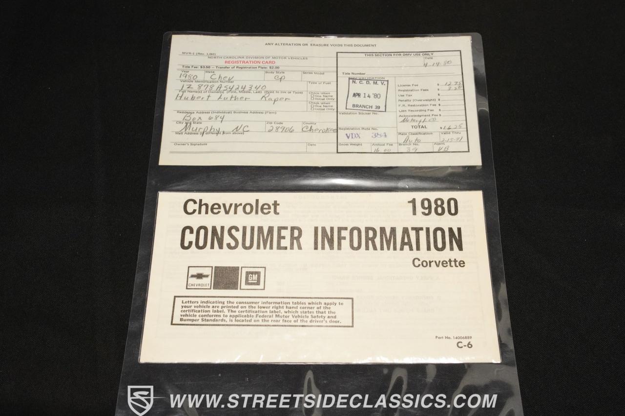 1980 Chevrolet Corvette L48