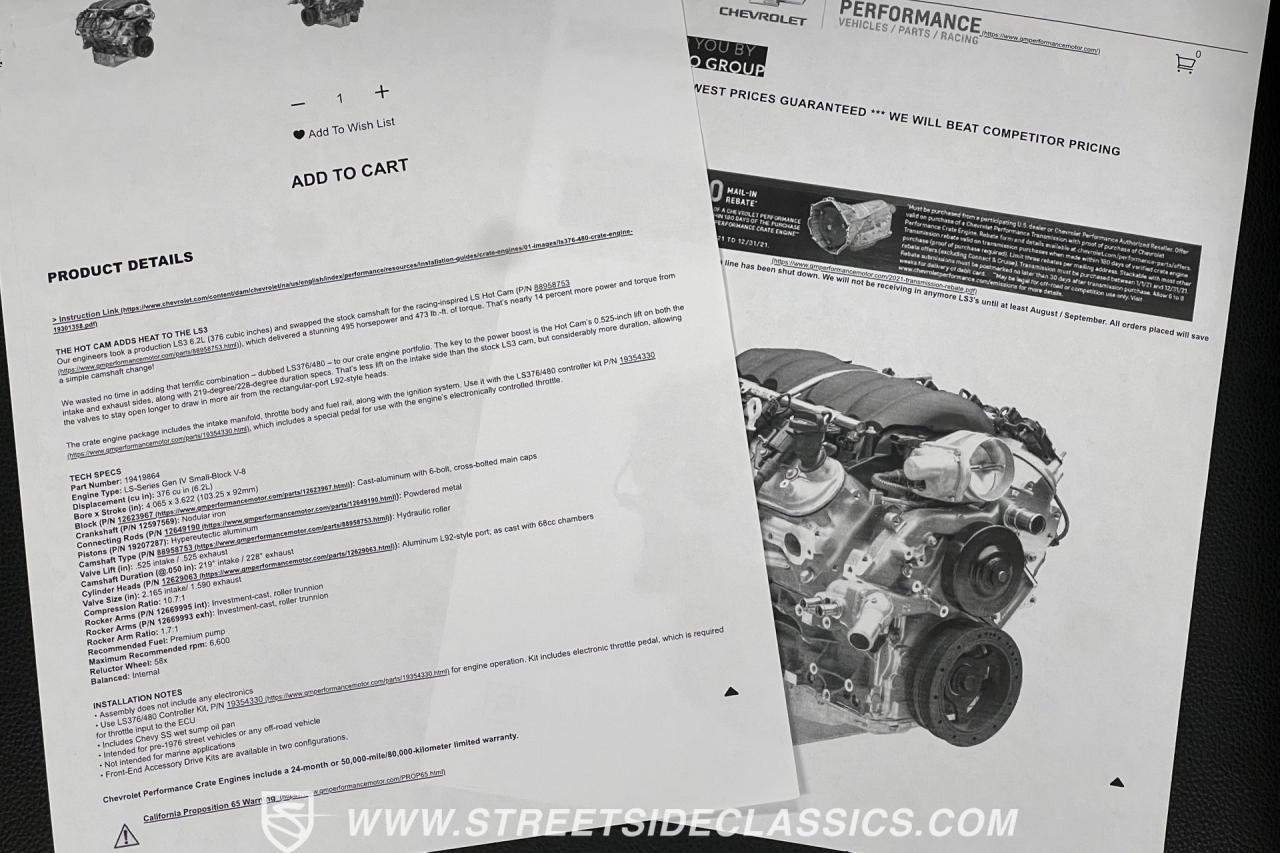 1978 Chevrolet C10 Silverado Big 10 LS3 Restomod