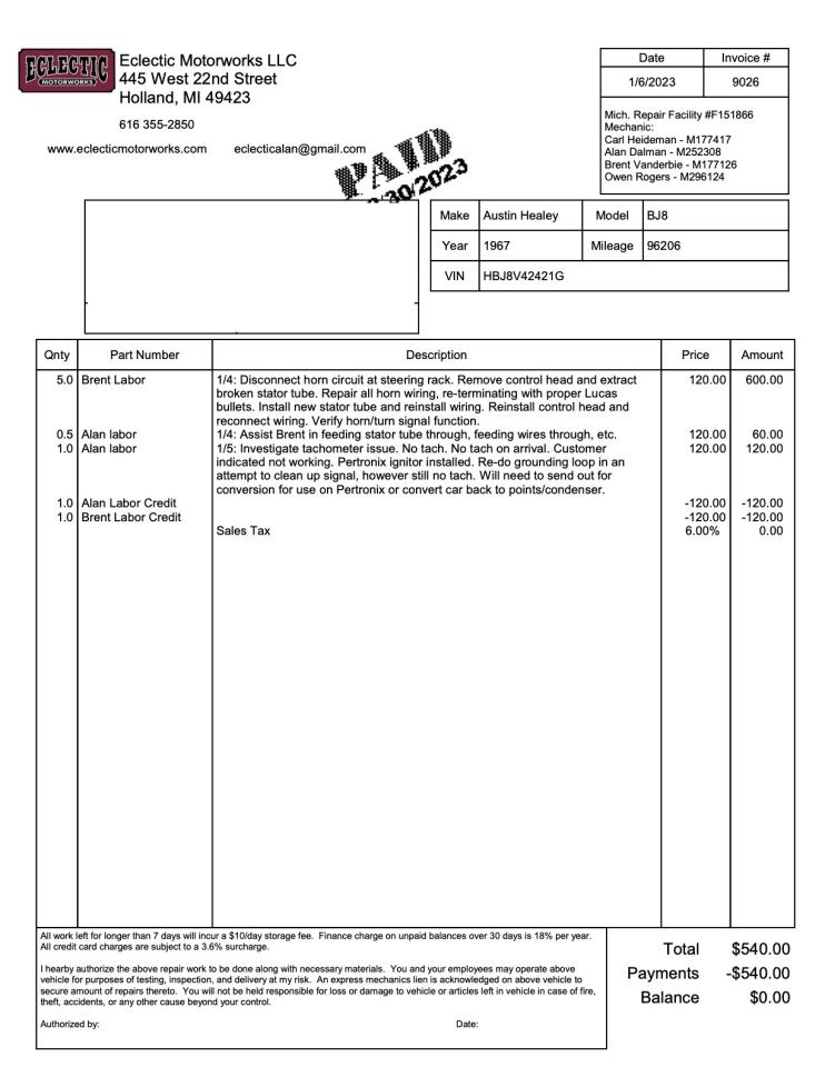 1967 Austin - Healey 3000
