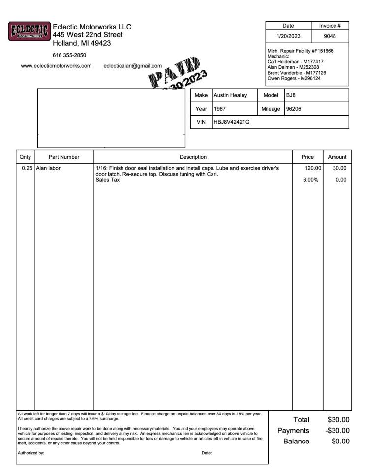 1967 Austin - Healey 3000