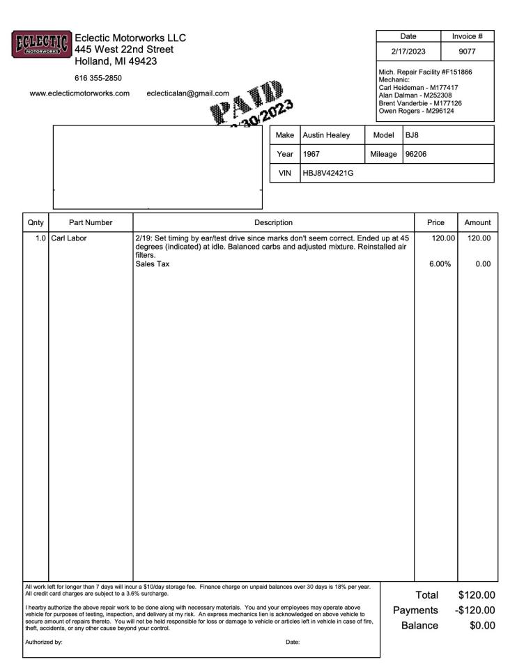 1967 Austin - Healey 3000