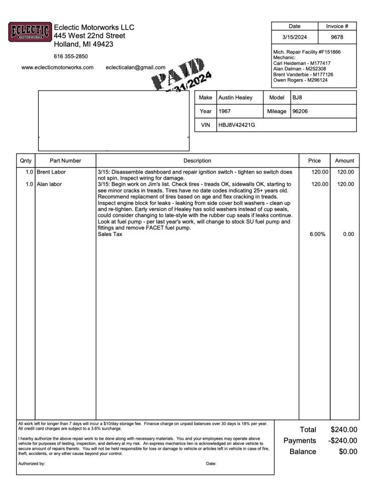 1967 Austin - Healey 3000