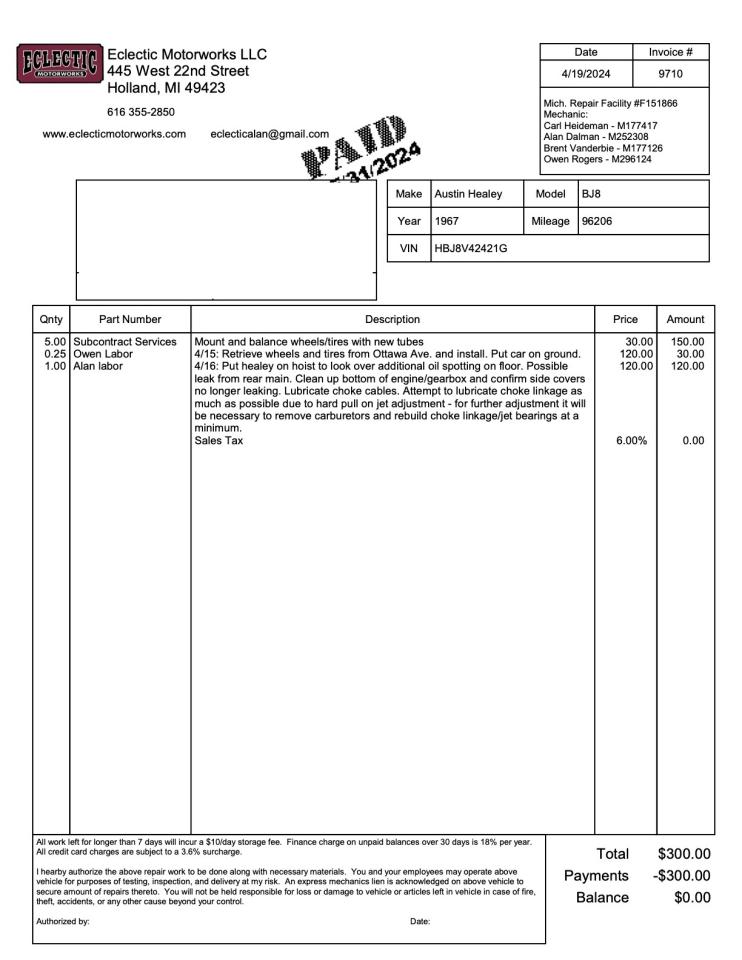 1967 Austin - Healey 3000