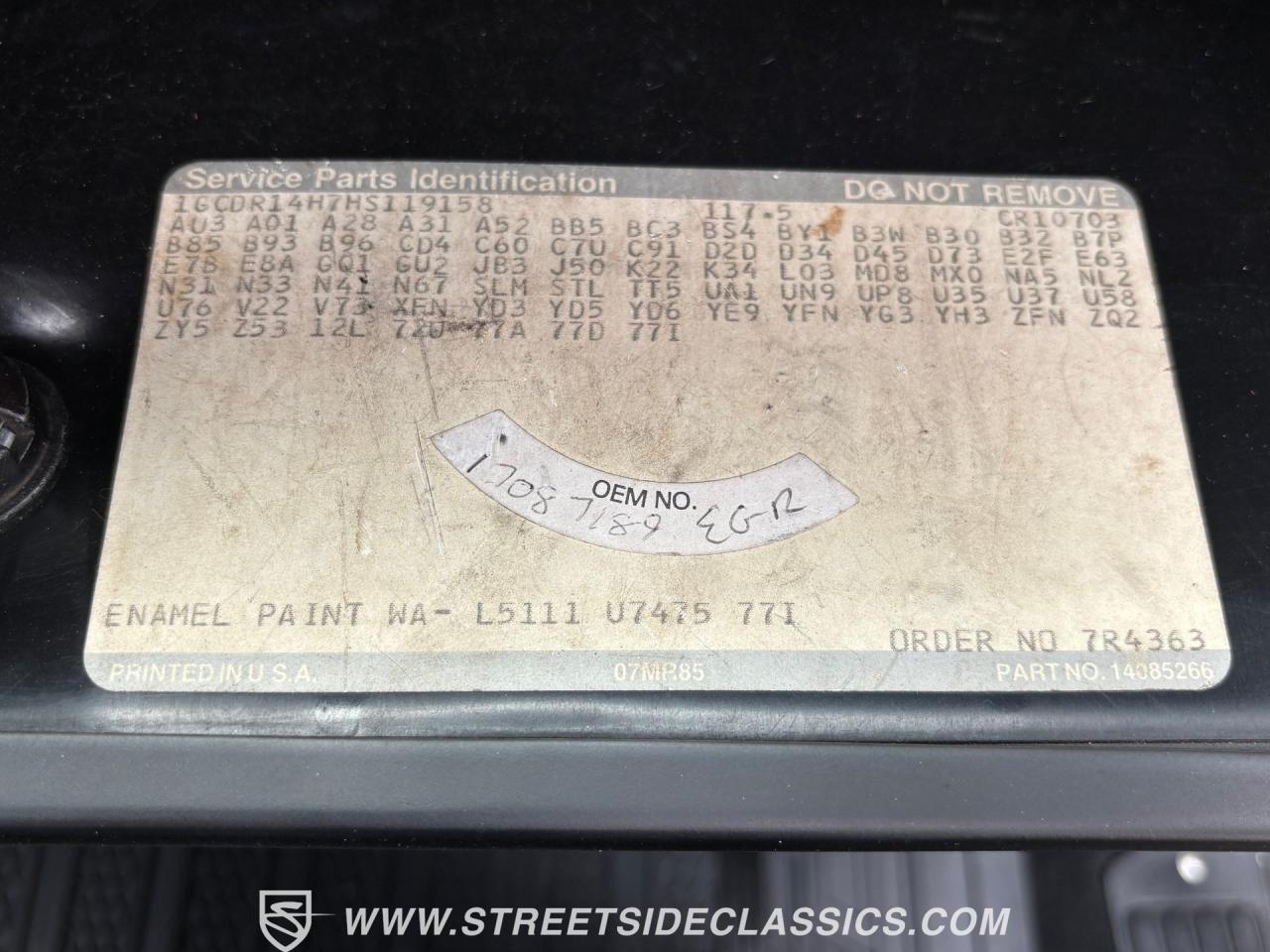 1987 Chevrolet C10 Silverado