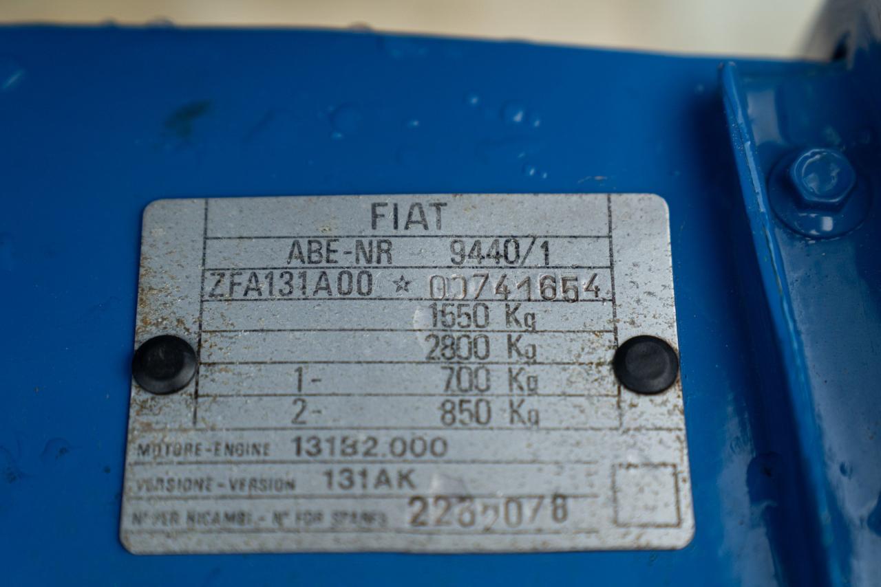 1981 Fiat 131 ABARTH RALLY TRIBUTE