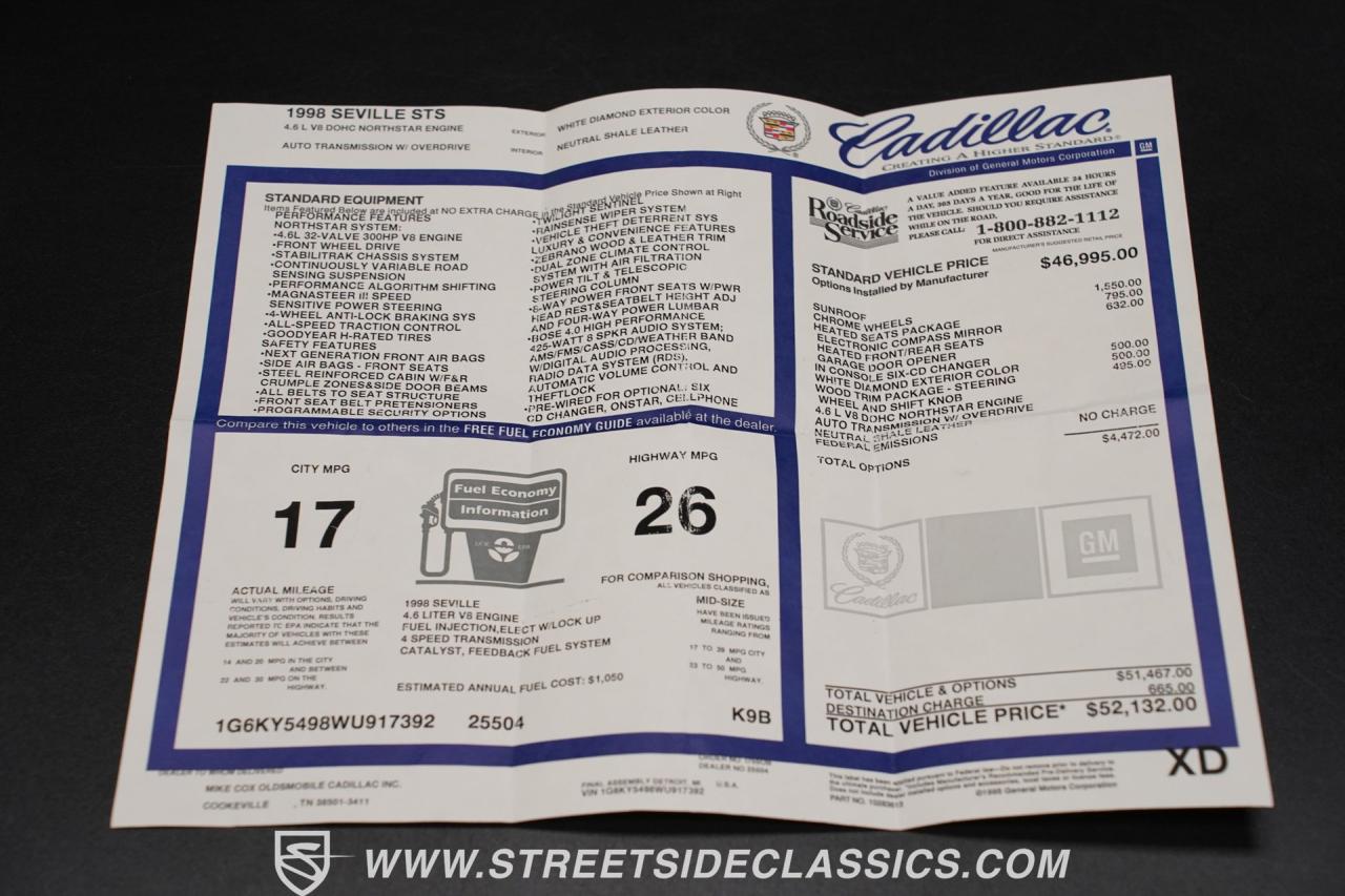 1998 Cadillac Seville STS