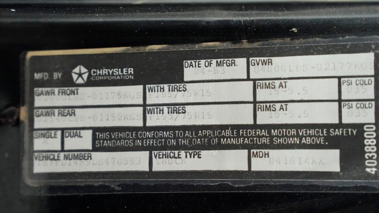 1983 Dodge D150 YS2 Miser