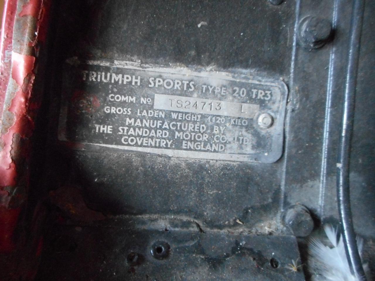 1958 Triumph TR3A  - TS24713L