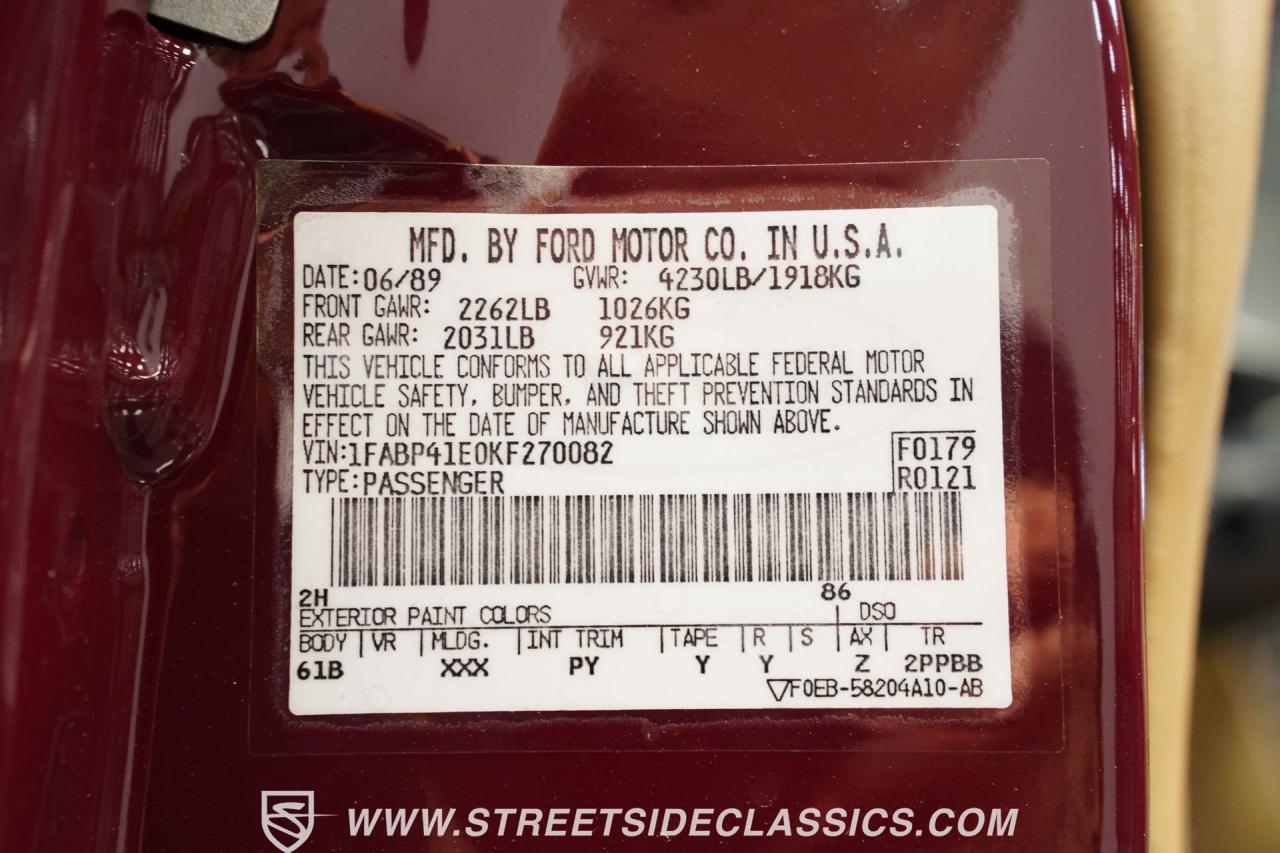 1989 Ford Mustang Saleen